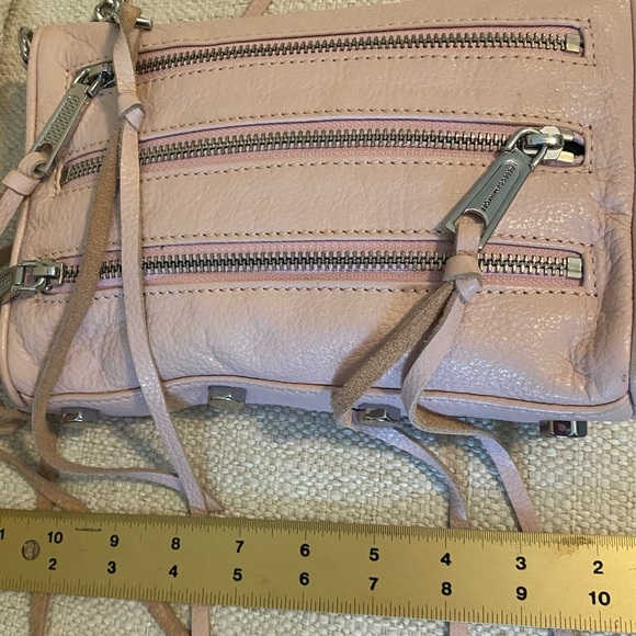 Rebecca Minkoff
5 Zip Rocker Leather Crossbody Bag, Pink/Blush silver hardware - Picture 9 of 12
